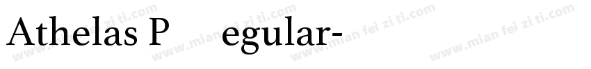 Athelas PE Regular字体转换